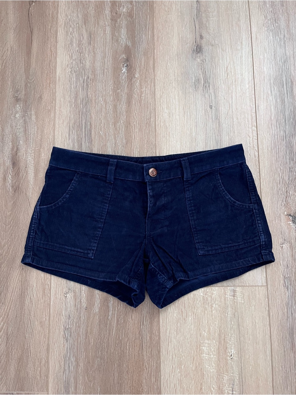Birdwell Classic Corduroy Shorts Corduroy Navy Blue Shorts